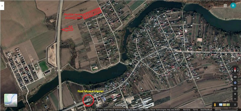 Moara Vlasiei teren 13000 mp, nod A3, proprietar, utilitati, PUZ