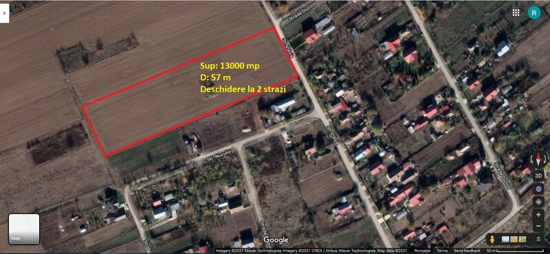 Moara Vlasiei teren 13000 mp, nod A3, proprietar, utilitati, PUZ